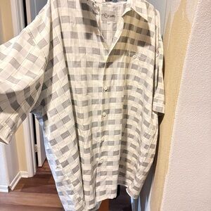 Women's Checkered Button-Up Blouse